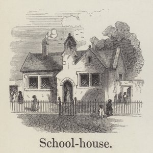 Skolhus (gravyr) av English School
