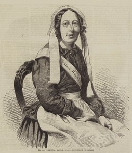 Scutari sjukhussköterska (gravyr) av English School