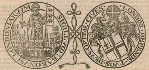 Sigill från Corporation of London av English School