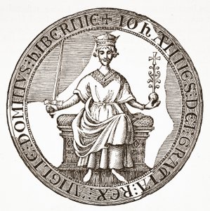 Kung Johns sigill till Magna Carta av English School