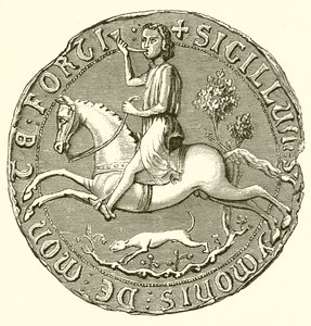 Sigill av Simon de Montfort av English School