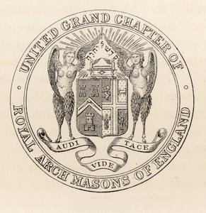 Sigill för United Grand Chapter of Royal Arch Masons of England, 1817, från 