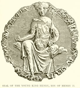 Sigill av den unge kungen Henrik, son till Henrik II av English School