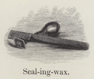 Förseglingsvax (gravyr) av English School