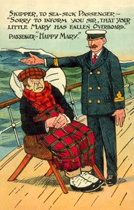 Sjösjuka (färg litho) av English School