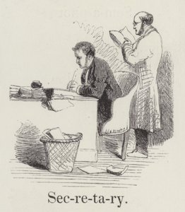 Sekreterare (gravyr) av English School