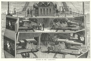 Sektion av "Alexandra" (gravyr) av English School