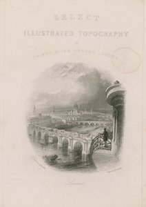 Välj Illustrerad topografi av tre mil runt London av English School
