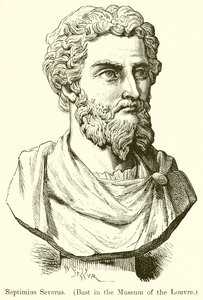Septimius Severus. (Byst i Louvrens museum)