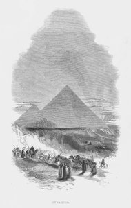 Den antika världens sju underverk: Pyramider (gravyr) av English School