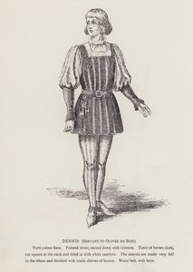 Shakespeares As You Like It: Dennis, Servant to Oliver De Bois (litho) av English School