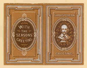 Shakespearesk gratulationskort av English School