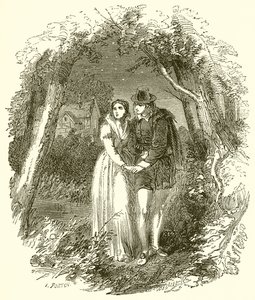 Shakespeare med sin fru att vara av English School
