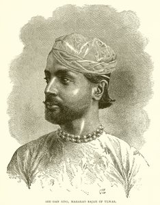 Sheodan Singh, Maharao Rajah av Ulwar av English School