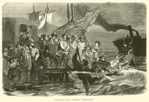 Frakt av Captive Briganders av English School