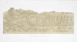 Siege and Plunder of a City, Koujunjik, skylt 40 från Nineveh and its Remains av Austen Henry Layard (1817-94) publicerad 1849 av English School
