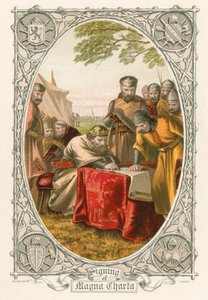 Undertecknandet av Magna Carta av English School