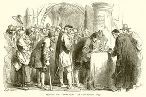 Undertecknande av förbundet i Edinburgh, 1639 av English School