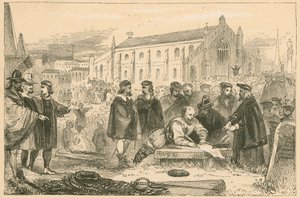 Unterzeichnung des Bundes im Greyfriars-Kirchhof, Edinburgh von English School