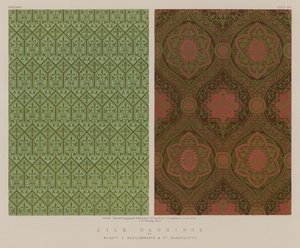 Silk Hangings av Mrs J Houldsworth and Co, Manchester av English School