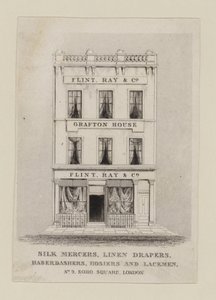 Silk Mercer, Flint Ray & Co, handelskort av English School