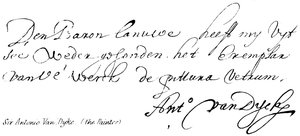 Sir Antonio Van Dyke, (målaren) av English School