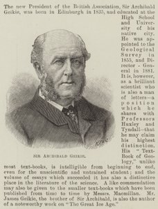 Sir Archibald Geikie (gravyr) av English School