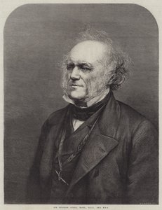 Sir Charles Lyell, Baronet, DCL och FRS (gravyr) av English School
