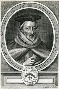 Sir Edmund Anderson (1530-1605) av English School