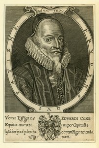 Sir Edward Coke av English School