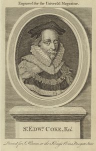Sir Edward Coke, riddare av English School
