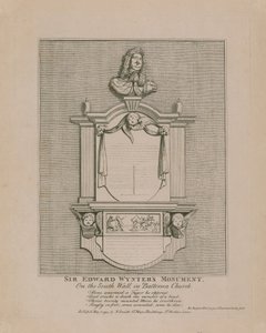 Sir Edward Wynters Monument, på södra muren i Battersea Church av English School