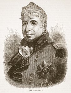 Sir Eyre Coote, illustration från Cassells Illustrated History of India av James Grant, pub. 1879 av English School