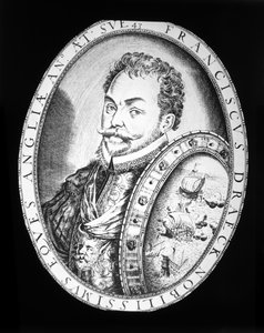 Sir Francis Drake (gravyr) av English School