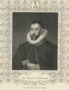 Sir Francis Walsingham (gravyr) av English School