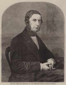 Sir G C Lewis, MP, finansminister (gravyr) av English School