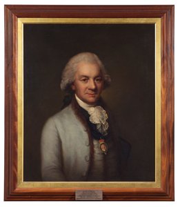 Sir Isaac Heard, Strumpebandskung av vapen av English School