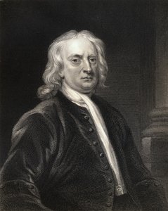 Sir Isaac Newton (1642-1727) från Gallery of Portraits, publicerad 1833 av English School