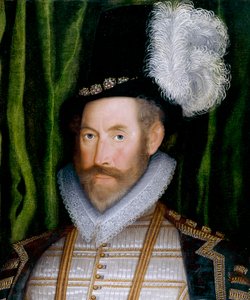 Sir Jerome Bowes (olja på duk) (detalj av 369467) av English School