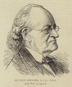 Sir John Bowring, LLD, FRS (gravyr) av English School