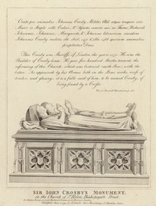 Sir John Crosbys monument av English School