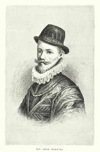 Sir John Hawkins (gravyr) av English School