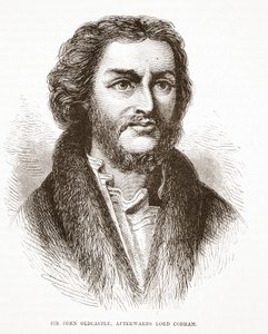 Sir John Oldcastle, efteråt Lord Cobham, illustration från The History of Protestantism av James Aitken Wylie (1808-1890), pub. 1878 av English School