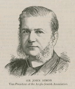 Sir John Simon, vicepresident för Anglo-Jewish Association av English School