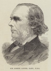 Sir Joseph Lister, Baronet, FRS (gravyr) av English School