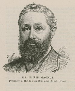 Sir Philip Magnus, president för det judiska dövstumma hemmet av English School