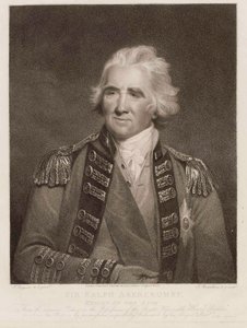 Sir Ralph Abercromby, Knight of the Bath, ca 1800 (stippstick) av English School