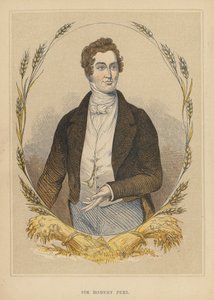 Sir Robert Peel (gravyr i färg) av English School
