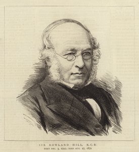 Sir Rowland Hill, KCB (gravyr) av English School