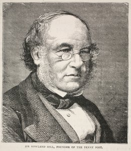 Sir Rowland Hill, grundare av Penny Post av English School